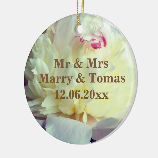 Bewaar de datum Floral Ornament (Links)