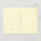 Bewaar de datum floral verouderd aankondigingskaart (Achterkant)