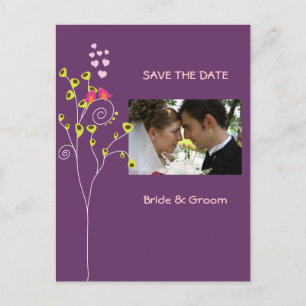 Bewaar de datum Foto briefkaarten, love birds Aankondigingskaart