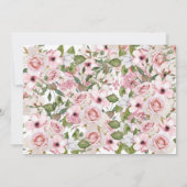 Bewaar de datum Foto Floral Rozen Elegant Wedding Save The Date (Achterkant)