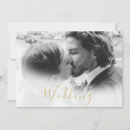 Bewaar de datum Foto Goud Bloemen Rozen Bruiloft Save The Date