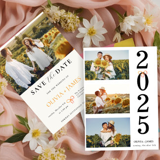 Bewaar de datum, Foto Minimalist Bewaar de datum Kaart