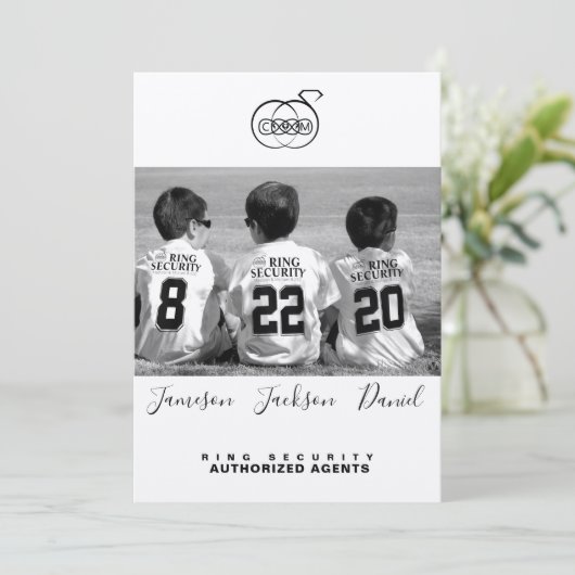 Bewaar de datum fotocards save the date (Staand voorkant)