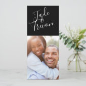 Bewaar de datum fotokaarten save the date (Staand voorkant)