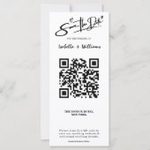 Bewaar de datum fotostrip Elegante QR-code bruilof (Voorkant)