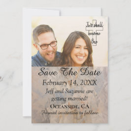 Bewaar de datum gefilterde fotoaankondiging save the date