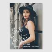 Bewaar de datum gepersonaliseerde afstudeerfoto ma (Voorkant)