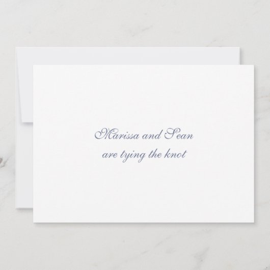 Bewaar de datum gepersonaliseerde laurierkaart save the date (Achterkant)