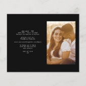 Bewaar de datum Gold Foil budget Moderne Foto Flyer (Achterkant)