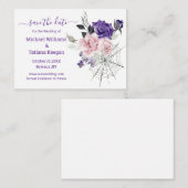 Bewaar de datum Gothic romantische Halloween bruil Notitiekaartje (Voorkant / Achterkant)