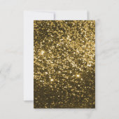 Bewaar de datum - Gouden Glitter Jubileumfeest Kaart (Achterkant)