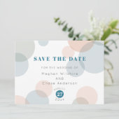 Bewaar de datum grillige pastel Confetti Stippen Save The Date (Staand voorkant)