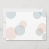 Bewaar de datum grillige pastel Confetti Stippen Save The Date (Achterkant)
