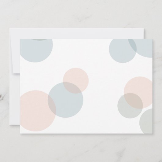 Bewaar de datum grillige pastel Confetti Stippen Save The Date (Achterkant)
