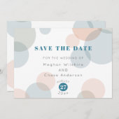 Bewaar de datum grillige pastel Confetti Stippen Save The Date (Voorkant / Achterkant)