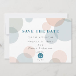 Bewaar de datum grillige pastel Confetti Stippen Save The Date