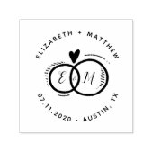 bewaar de datum handgeschreven bruiloft Rubber Sta Zelfinktende Stempel (Design)