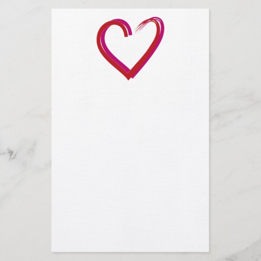 Bewaar de datum/Hart Briefpapier (Voorkant)