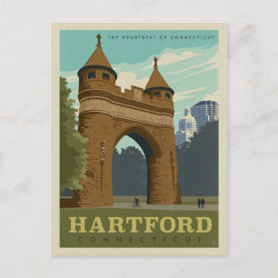 Bewaar de datum - Hartford, CT Aankondigingskaart