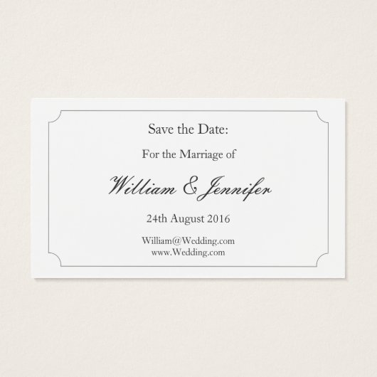 Bewaar de datum Herfst / Herfst Bruiloft 100 Kaart (Achterkant)