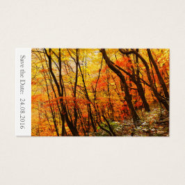 Bewaar de datum Herfst / Herfst Bruiloft 100 Kaart
