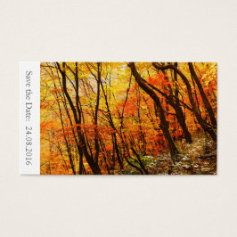 Bewaar de datum Herfst / Herfst Bruiloft 100 Kaart