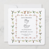 Bewaar de datum Hummingbird (Voorkant)