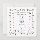 Bewaar de datum Hummingbird (Voorkant)