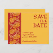 Bewaar de datum Indiase aankondiging (Voorkant / Achterkant)