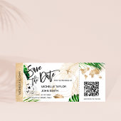 Bewaar de datum instapkaart kaart Cruise QR-code