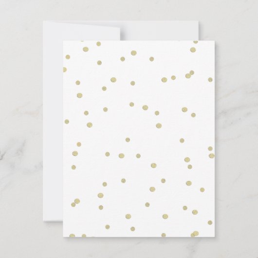 Bewaar de datum Inzet Confetti Rozen Baby's adem Save The Date (Achterkant)