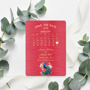 Bewaar de datum januari 2026 Huwelijk Folie Uitnodiging