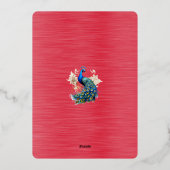 Bewaar de datum januari 2026 Trouwdag Folie Uitnodiging (Achterkant)