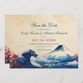 Bewaar de datum Japanse Harmonie met Fuji Save The Date