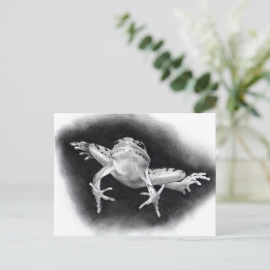 BEWAAR DE DATUM: JUMPING FOR JOY: KIKKER IN POTLOO AANKONDIGINGSKAART (Staand voorkant)