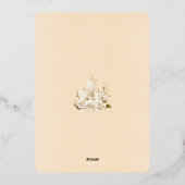 Bewaar de datum juni 2026 Trouwdag Folie Uitnodiging (Achterkant)