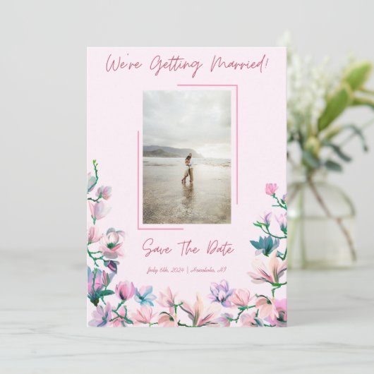 Bewaar de datum kaart (Staand voorkant)