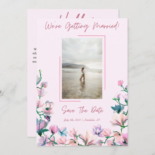 Bewaar de datum kaart (Voorkant / Achterkant)