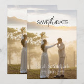 Bewaar de datum kaart (Voorkant / Achterkant)