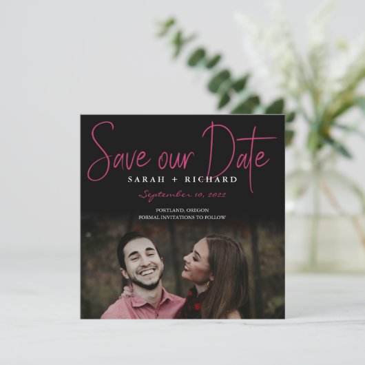 Bewaar de datum kaart (Staand voorkant)