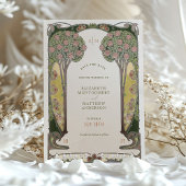 Bewaar de datum Kaart Belle Époque Love Trees