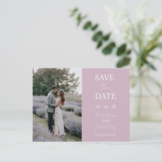 Bewaar de datum Kaart Ellie Invitation (Staand voorkant)