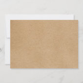 Bewaar de datum kalender gouden hart rustieke kraf kaart (Achterkant)