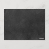 Bewaar de datum kalender gouden hart schoolbord briefkaart (Achterkant)