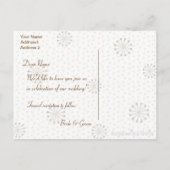 Bewaar de datum Kissing Birds Wedding Briefkaart (Achterkant)