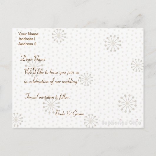 Bewaar de datum Kissing Birds Wedding Briefkaart (Achterkant)