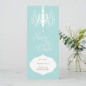 Bewaar de datum kroonluchter verticale kaart (Staand voorkant)