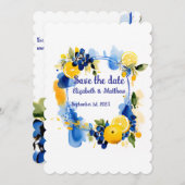 Bewaar de datum "La Dolce Vita" Save The Date (Voorkant / Achterkant)