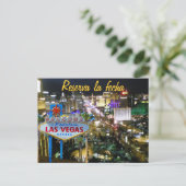 Bewaar de datum Las Vegas Spaans Aankondigingskaart (Staand voorkant)