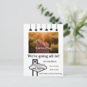 Bewaar de datum Las Vegas Wedding Briefkaart (Staand voorkant)